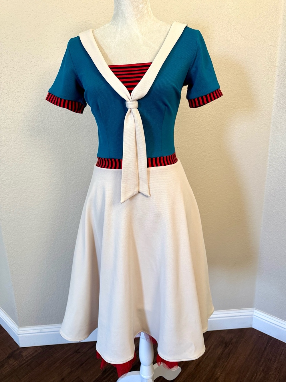 Tatyana "Windward" Sailor Inspired Swing Dress